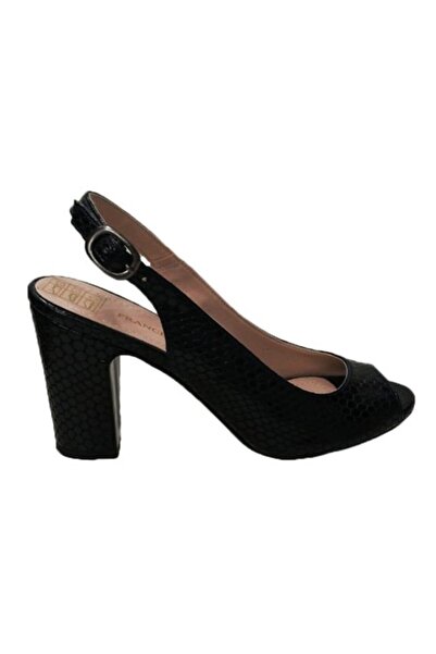 OEM Sanda casual-elegant cu design de piele de reptila, bleumarin