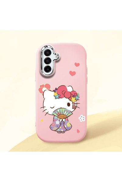 Hontinga Samsung Galaxy A17 Compatible Case Camera Protector Pink Silicone Co...