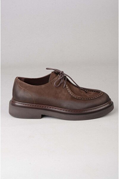 SEÇ KUNDURA Seç Yola Genuine Leather Men's Shoes Brown Nubuck