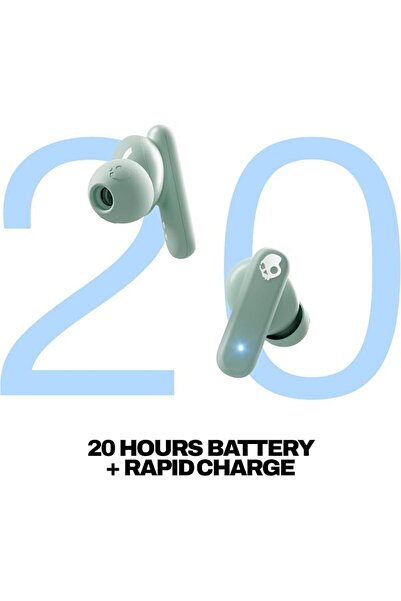 Skullcandy سماعات أذن لاسلكية من سموكن بادز، 20 ساعة من الاستقلالية الذاتية، ...