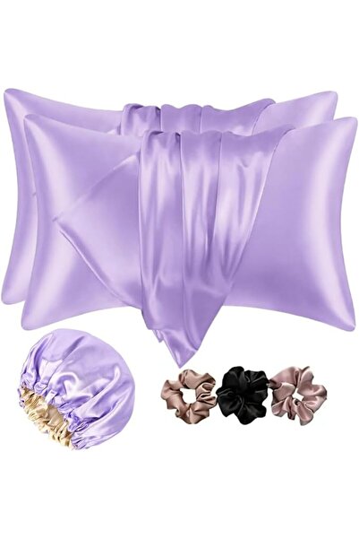 Go well Satin Bonnet for Curly Hair with Free Silk Satin Pillow Covers and Sc...