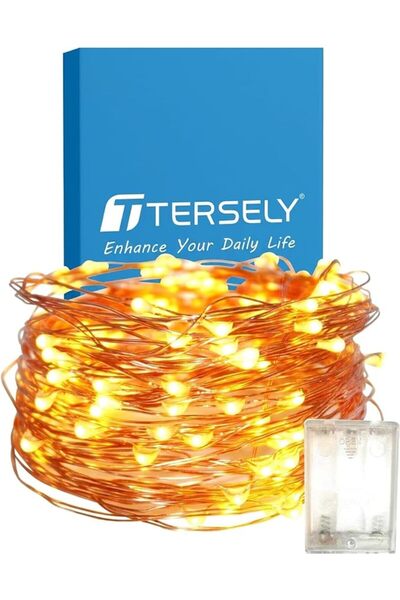 T Tersely أضواء زينة على شكل نجمة وهلال لديوالي ورمضان - 3 أمتار/9.8 قدم، 30 ...