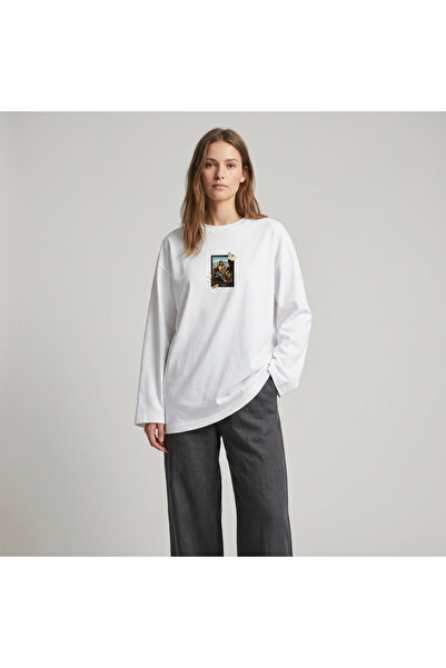 Grafftee Clothing Nubarco široka, prevelika majica sa dugim rukavima i hidžab...