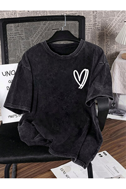 Prekarya design Unisex Oversize Vintage Washed Street Style Street Fashion Co...