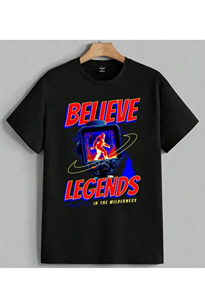 ELFERA Μπλουζάκι Unisex Oversize με στάμπα θερμικής κάμερας Believe Legends, ...
