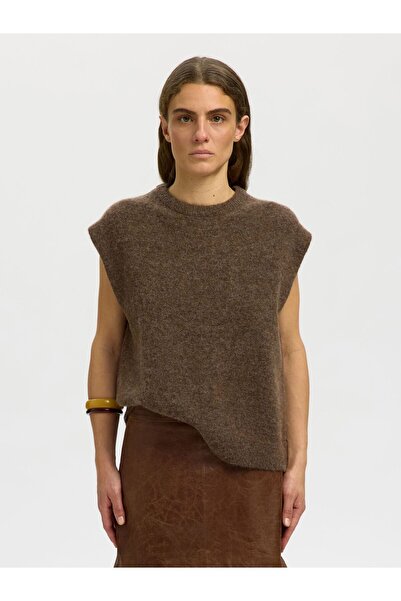 SELECTED Strickweste Wollmix