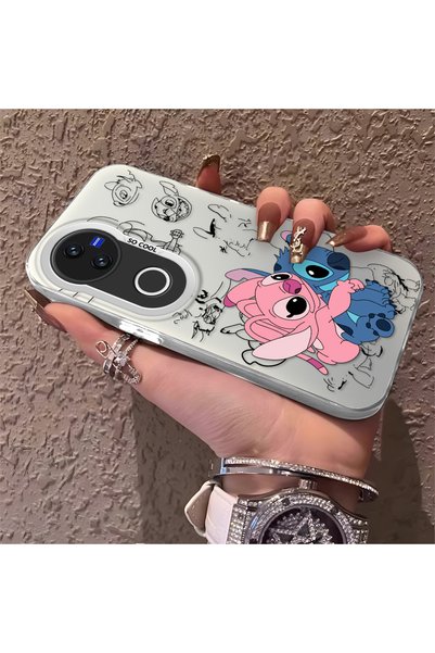 CHICASELUX Vivo V50 Compatible High-Quality Cartoon Printed Case, Stylish Ver...