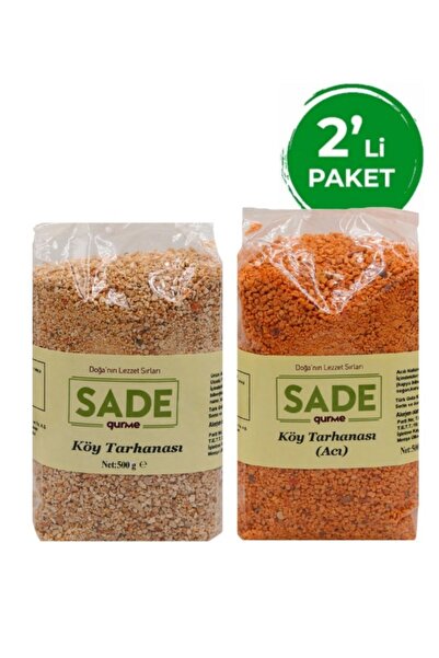 Sade Organik SADE GURME TALI VE ACI KÖY TARHANASI 500 GR. 2 Lİ