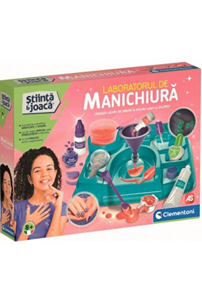 CLEMENTONI Set Educativ Știință și Joc - Laborator de Manichiură
