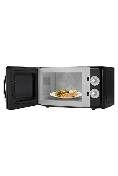 Sweiss Cuptor cu microunde retro, SWEISS, 20 litri, negru