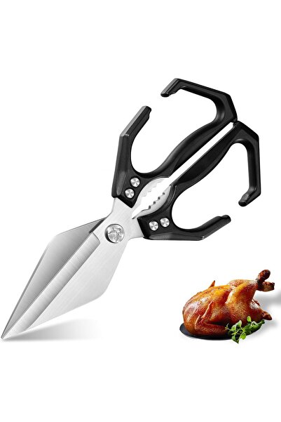 Arabest Premium Stainless Steel Kitchen Scissors,Heavy-Duty Multi-functional ...