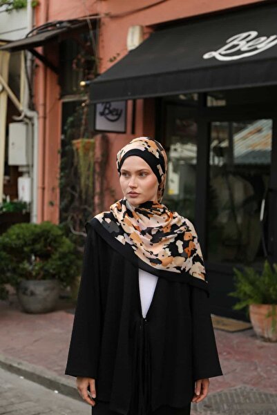 ENRİCO FERRİ Petra Mosaic Pattern Shawl - Black