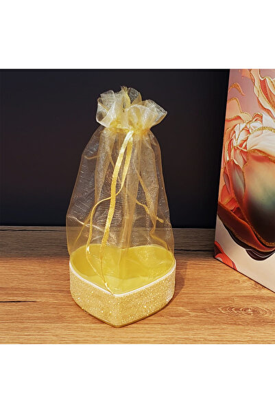 FTA TİCARET Yellow Heart Tulle Pouch