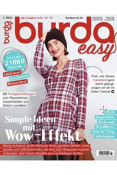 Burda Style Revista Burda Easy Februarie 1/2022 editata in limba germana