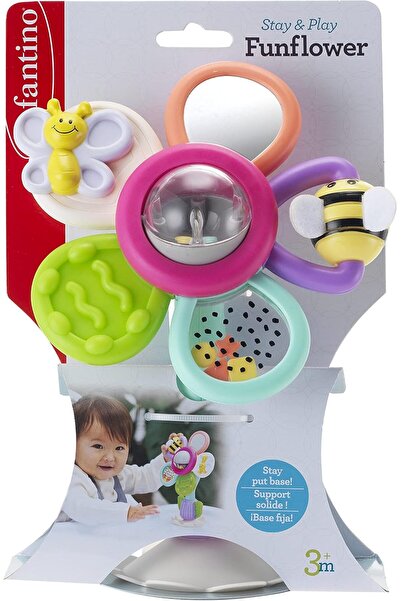 Infantino Fun Flower High Chair Toy |Stroller & High Chair Toys|Baby Soft Plu...