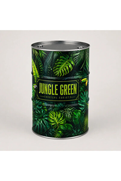 Generic Brand Masă tip butoi personalizată CISKO Jungle Green – Tropical Society