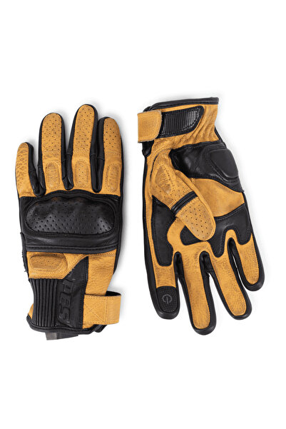 Pes Holding PES Venue Men's Perforated Leather Motorcycle Gloves with TPU Pro...