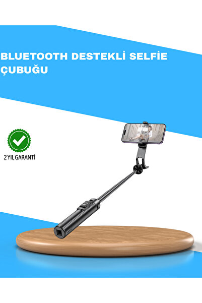 FTA TİCARET Bluetooth Selfie Stick with Remote Control – 130 cm Adjustable