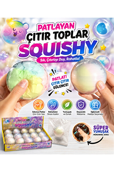 Gezinfini Hediyelik Patlayan Çıtır Toplar Squishy | Yeni Viral Sukuşi | Stres...
