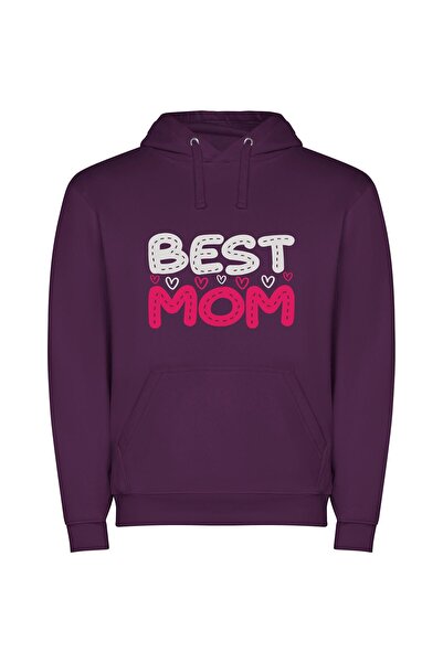 iLovePrints Superior Mom Spotlight Φούτερ με κουκούλα σε χρώμα Μωβ