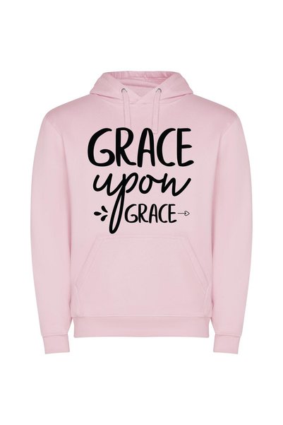 iLovePrints Graceful Blessings by Grace Φούτερ με κουκούλα σε χρώμα Ροζ