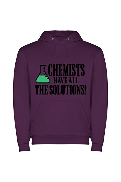 iLovePrints The Solution's Green Call Φούτερ με κουκούλα σε χρώμα Μωβ