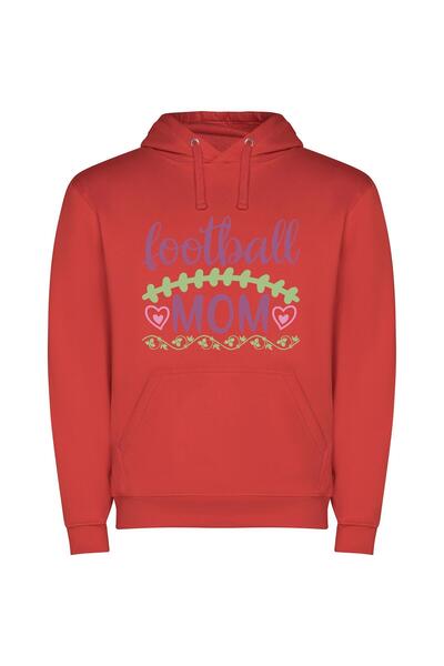 iLovePrints Gram's Gridiron Glam Φούτερ με κουκούλα σε χρώμα Κόκκινο