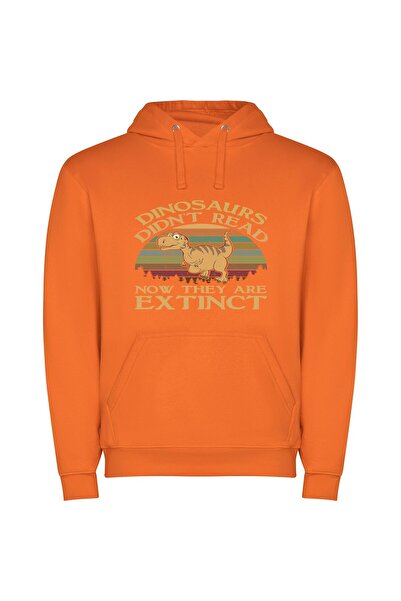 iLovePrints Fashionably Extinct: Literary Dinosaurs! Φούτερ με κουκούλα σε χρ...
