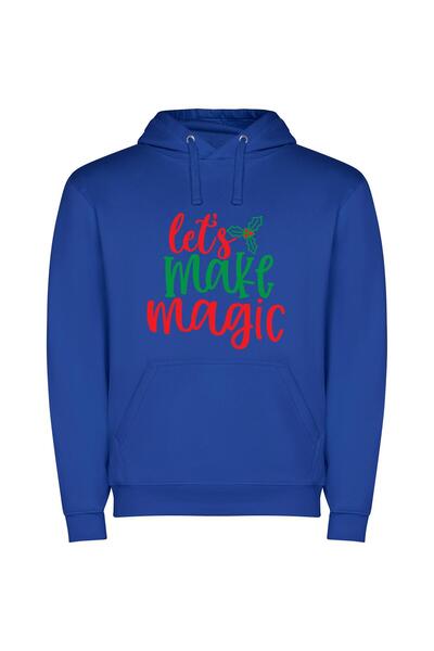 iLovePrints Magic Manifested: Colorful Sign Φούτερ με κουκούλα σε χρώμα Μπλε