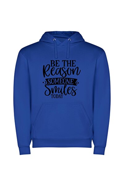 iLovePrints Endearing Grins Collection Φούτερ με κουκούλα σε χρώμα Μπλε