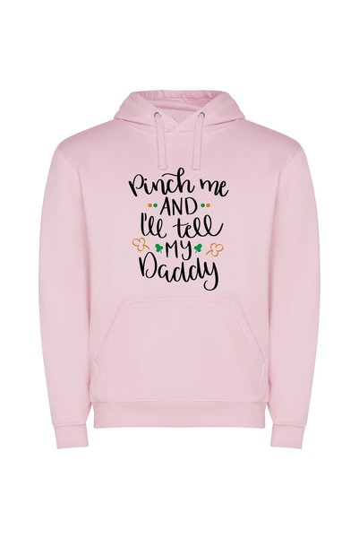 iLovePrints Daddy's Irish Fancy Punch Φούτερ με κουκούλα σε χρώμα Ροζ
