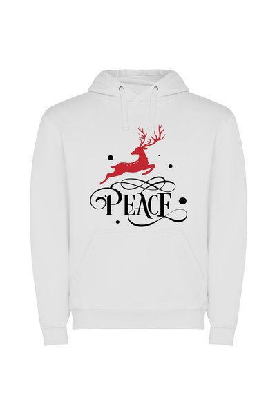 iLovePrints Graceful Peace: Adobe-inspired Logo Φούτερ με κουκούλα σε χρώμα Λ...