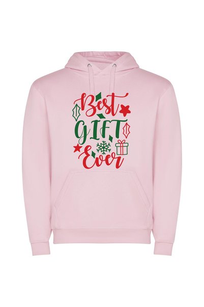 iLovePrints Vibrant Festive Bliss Φούτερ με κουκούλα σε χρώμα Ροζ