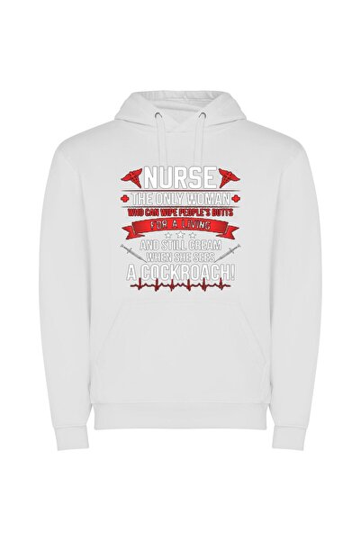 iLovePrints Glamorous Cockroach Conqueror: Nurse Φούτερ με κουκούλα σε χρώμα ...