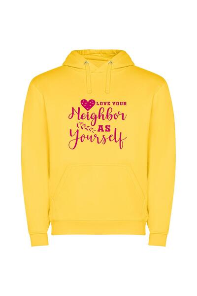 iLovePrints Neighborly Love: A Delightful Affair Φούτερ με κουκούλα σε χρώμα ...