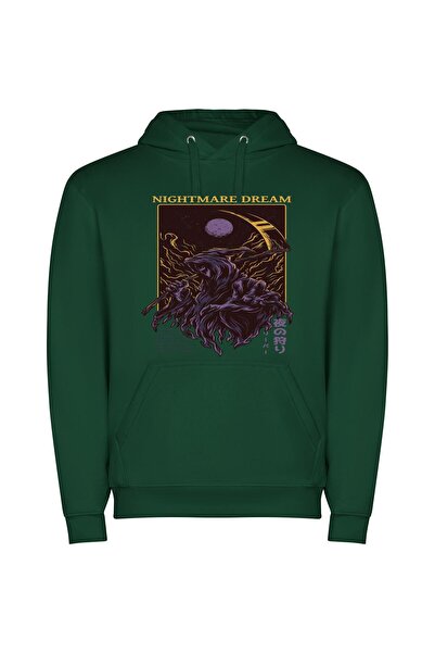 iLovePrints Ethereal Night's Enigma Φούτερ με κουκούλα σε χρώμα Πράσινο