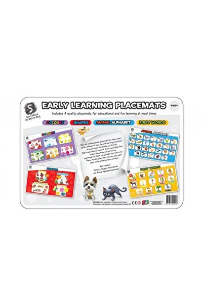 BMS Set de 4 covorașe educative din spumă: Alfabet cu animale (Grădiniță)