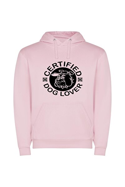 iLovePrints Certified Canine Affinity Φούτερ με κουκούλα σε χρώμα Ροζ