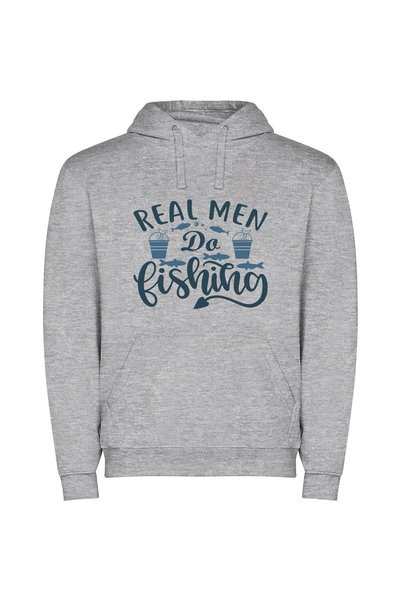 iLovePrints Macho Angler Presents: Fishmen's Reality Φούτερ με κουκούλα σε χρ...