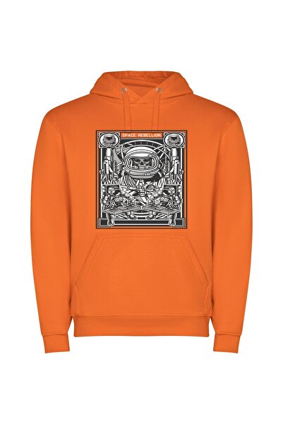 iLovePrints Space Suit Skeletor: Cosmic Portrait Φούτερ με κουκούλα σε χρώμα ...