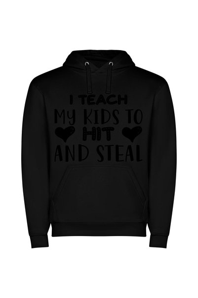 iLovePrints Strict Steamy Seduction School Φούτερ με κουκούλα σε χρώμα Μαύρο