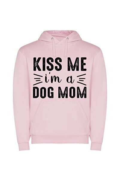 iLovePrints Pampered Pooch Portrait Φούτερ με κουκούλα σε χρώμα Ροζ