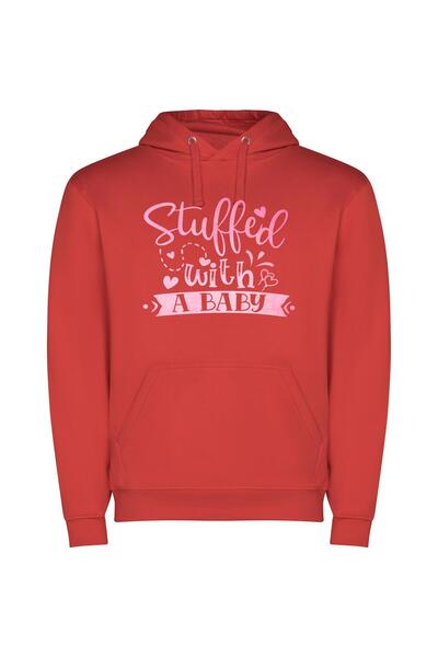 iLovePrints Plush & Posh Trinkets Φούτερ με κουκούλα σε χρώμα Κόκκινο