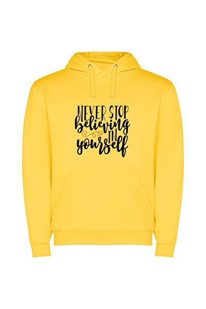 iLovePrints Self-Belief Inspo: Whitney Sherman Φούτερ με κουκούλα σε χρώμα Κί...