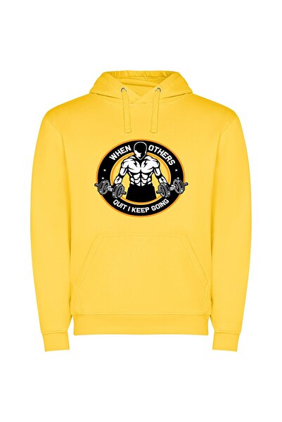 iLovePrints Muscle Master: Silhouette Strength Φούτερ με κουκούλα σε χρώμα Κί...