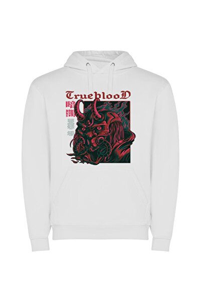 iLovePrints Seductively Sinister Samurai Shadow Φούτερ με κουκούλα σε χρώμα Λ...