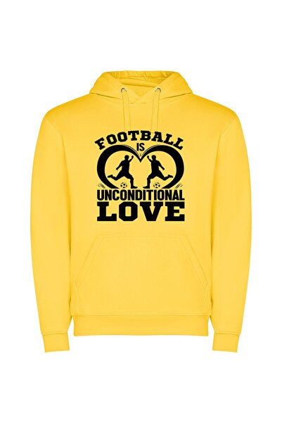 iLovePrints Football: Unconditional Passion Unleashed Φούτερ με κουκούλα σε χ...