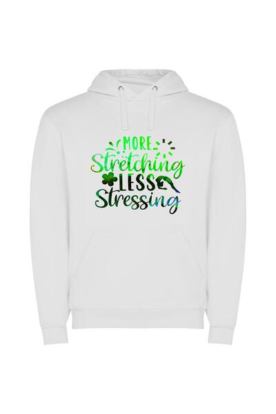 iLovePrints Serenity in Stretching Φούτερ με κουκούλα σε χρώμα Λευκό