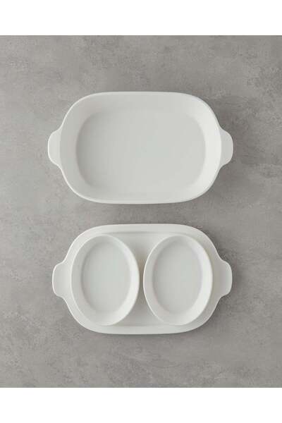 English Home Bianca Ceramic Set Oven Dish White 33X20 cm