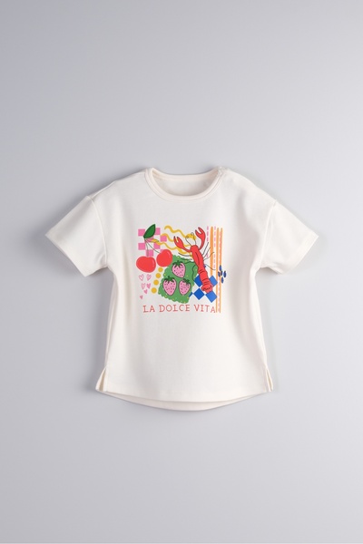 Bondberro 100% Cotton Interlock Fabric Baby and Kids T-Shirt with Snap Fasten...